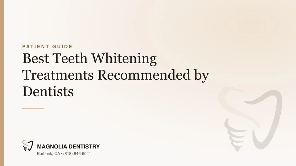 Best Teeth Whitening Treatments Recommended by Dentists