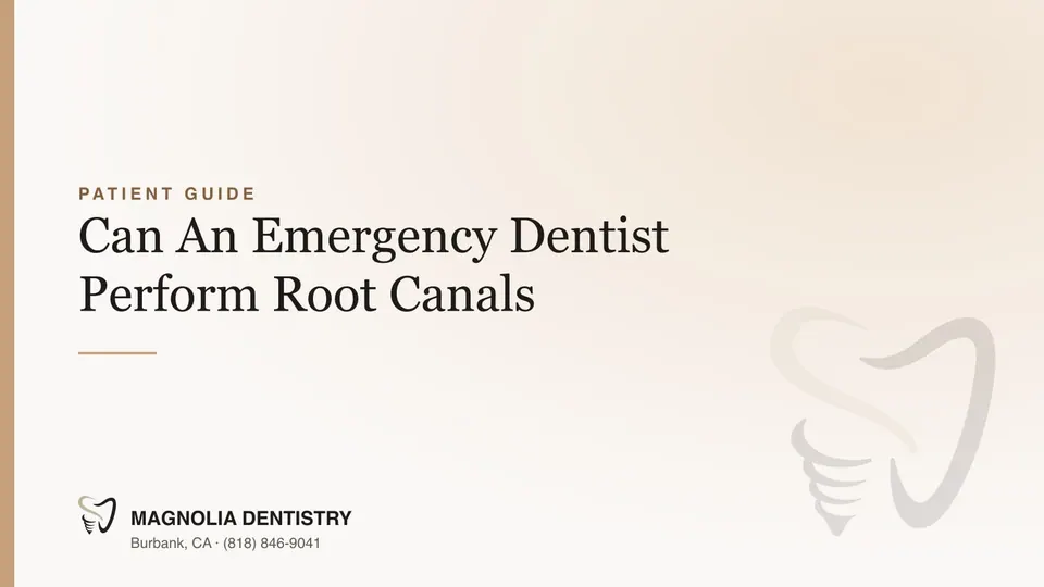 Can An Emergency Dentist Perform Root Canals