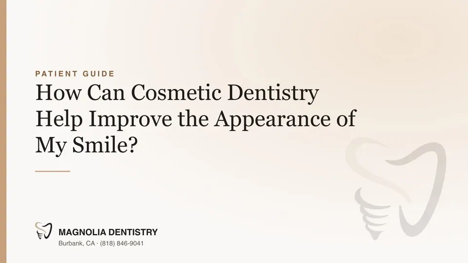 How Can Cosmetic Dentistry Help Improve the Appearance of My Smile?
