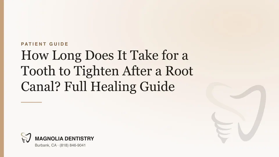 How Much Time Does It Take to Tighten Up After the Root Canal