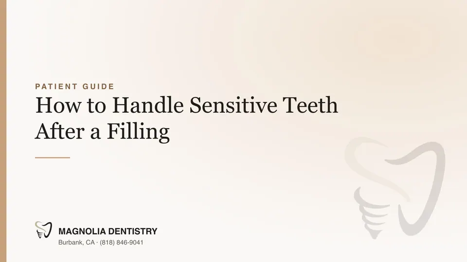 How to Handle Sensitive Teeth After a Filling