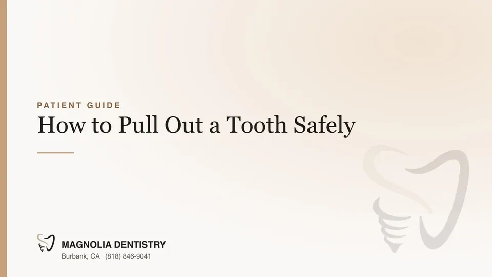 How to Pull Out a Tooth