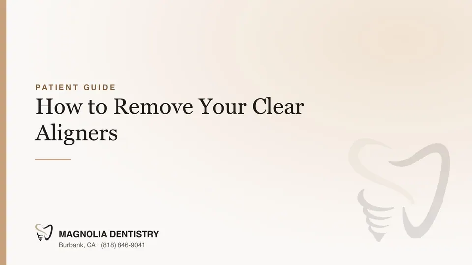 How to Remove Your Clear Aligners