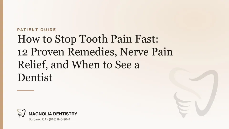 How to Stop Tooth Pain Fast