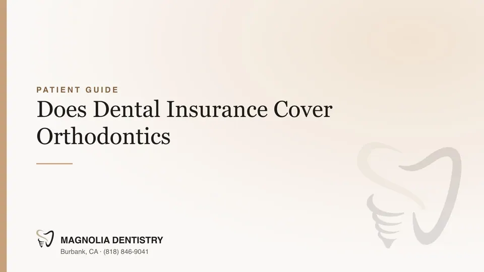 Insurance for orthodontic treatment