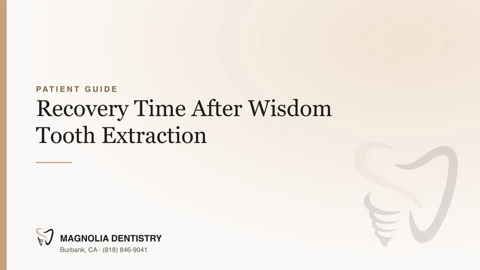 Recovery Time After Wisdom Tooth Extraction