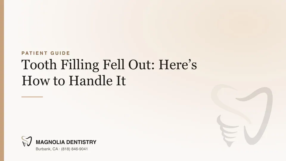 Tooth Filling Fell Out