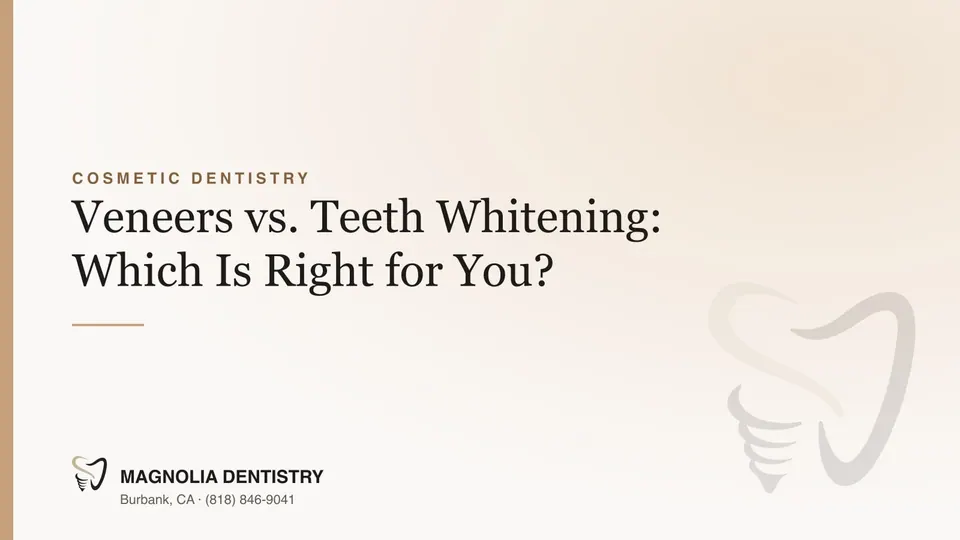Comparing veneers and teeth whitening for a brighter smile