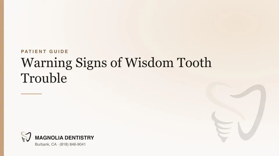 Warning Signs of Wisdom Tooth Trouble