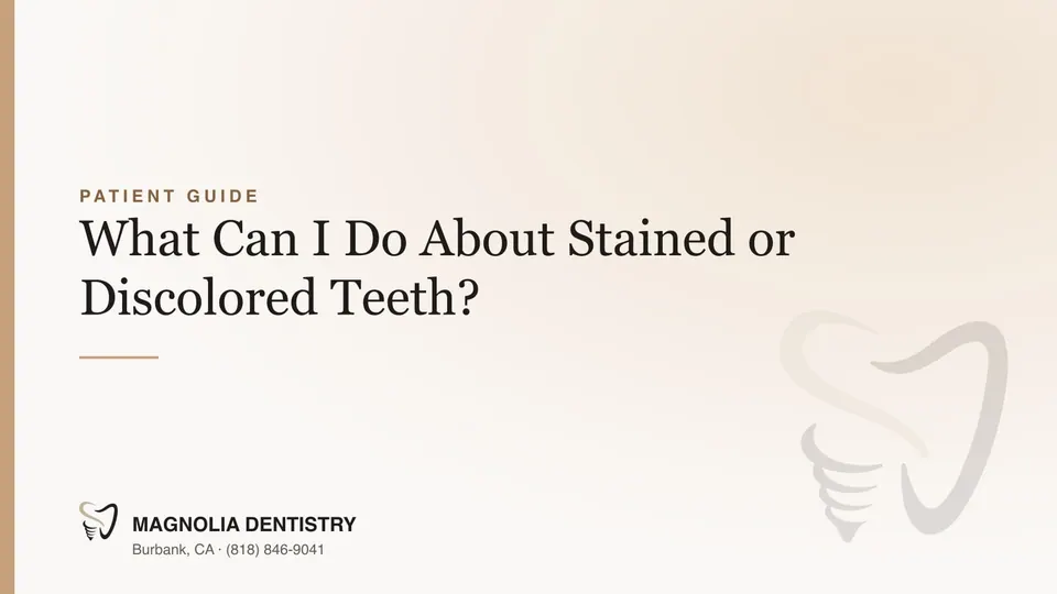 What Can I Do About Stained or Discolored Teeth?