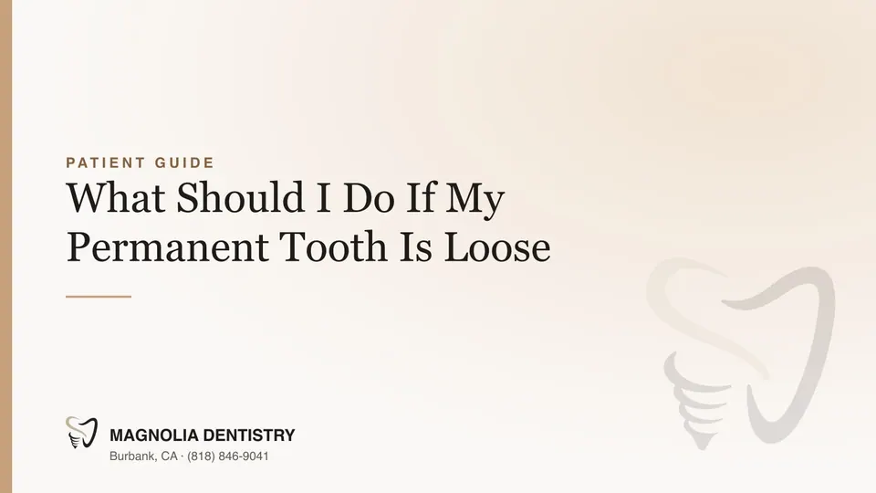 What Should I Do If My Permanent Tooth Is Loose