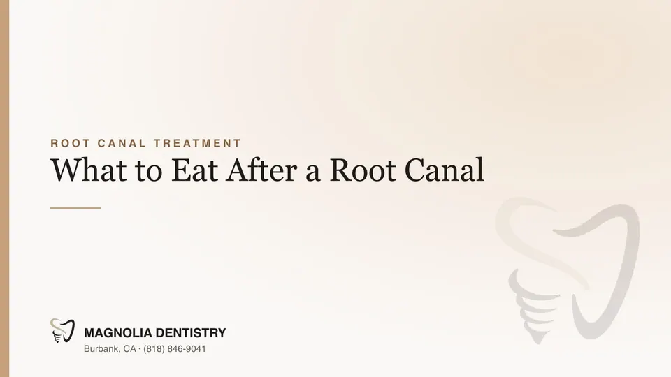 Soft foods to eat after root canal treatment