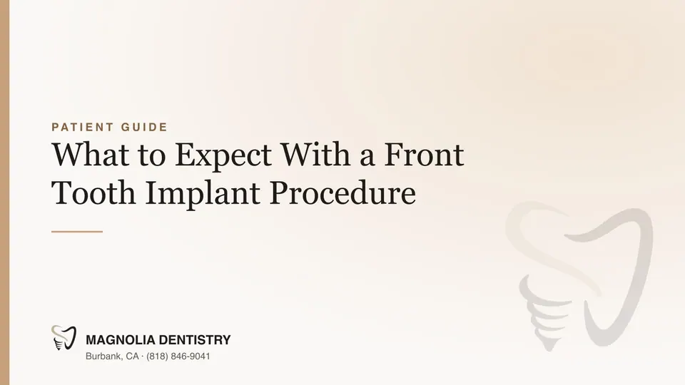 What to Expect With a Front Tooth Implant Procedure