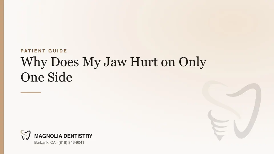 Why Does My Jaw Hurt on Only One Side