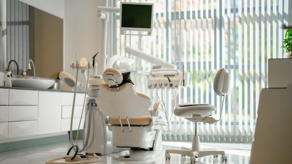 Treatment room at a modern dental office